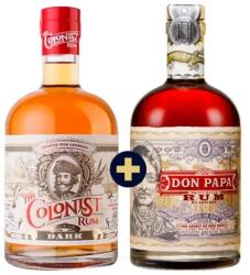 Don Papa 0, 7l 40% (aromă veche) + The Colonist Dark Rum 0, 7l 40%