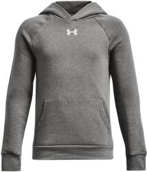 Under Armour Gyerek sportos cipzár nélküli pulcsi Under Armour RIVAL FLEECE HOODIE K szürke 1379792-025 - YL