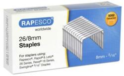 Rapesco Tűzőkapocs, 26/8, horganyzott, RAPESCO, 5000db/doboz (S11880Z3)