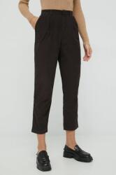 Gap pantaloni de catifea cord femei, culoarea negru, mulata, high waist 9BYY-SPD0U4_99X