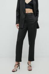 Guess nadrág női, fekete, magas derekú széles - fekete M - answear - 31 990 Ft