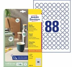 Avery-Zweckform Etichete rotunde universale Avery A4 20 mm, 10 coli