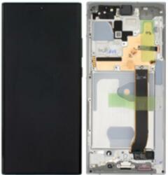 Samsung GH82-31461C Gyári Samsung Galaxy Note20 Ultra SM-N986 fehér LCD kijelző érintővel kerettel előlap kamera nélkül (GH82-31461C)