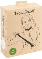 Vegan Fetish - fegyelmező szett (fekete) - 3 részes - szexaruhaz