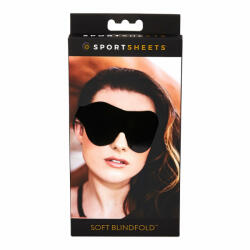 Sportsheets - puha, gumis szemmaszk (fekete) - szexaruhaz