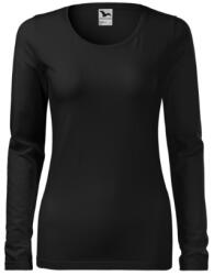 MALFINI Slim tricou cu mânecă lungă pentru femei, negru