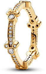 Pandora Disney Mickey egér és Minnie egér szikrázó örökkévalóság sárga arany színű gyűrű - 162957C01-60 (162957C01-60)