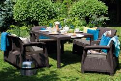 Keter Corfu Fiesta műrattan kerti bútor szett barna -15%! ! !