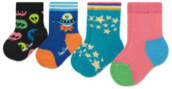 Happy Socks Set de 4 perechi de șosete lungi pentru copii Happy Socks XKSPC09-0200 Kolorowy