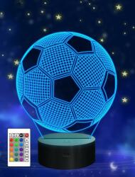 Naturzon | Modern gyermek futball labda formájú éjszakai lámpa - 3D illúzió