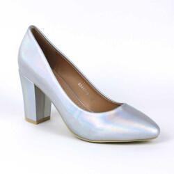 Zibra Pantofi de dama eleganti, cu toc mediu 88443-9D-SILVER (88443-9D-SILVER_D5BA)