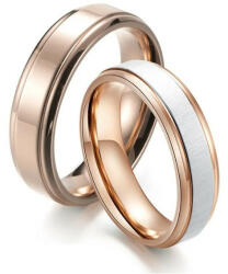 Ékszerkirály Férfi karikagyűrű, nemesacél, rózsaarany, 8-as méret (1005004502766575_2)