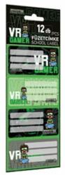 Lizzy Card Füzetcímke LIZZY CARD BossTeam VR Gamer 12 db címke/csomag (20103) - robbitairodaszer