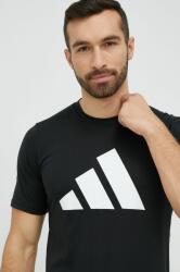 adidas Performance edzős póló fekete, nyomott mintás, IB8273 - fekete L