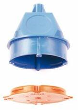 Dietzel Födémdoboz kampóhoz 1-es kerek 60mm-átmérő kék műanyag csavarral DAL Dietzel - 026305 (026305)