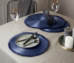 Tchibo 4 tányéralátét, kerek, kék, 35cm Kék-lila