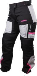RSA Pantaloni moto dama RSA EXO 2 negru-gri-roz (RSALAEXO2BGP)