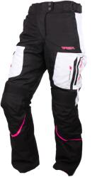 RSA Pantaloni moto pentru femei RSA Wasp Negru, roz i alb pentru motociclete (RSALAWASPBPWH)
