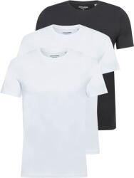 JACK & JONES Tricou negru, alb, Mărimea XL
