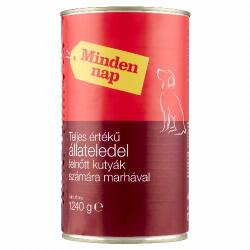  Minden nap teljes értékű állateledel felnőtt kutyák számára marhával 1240 g