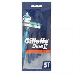 Gillette BlueII Plus Eldobható Férfi Borotva, 5 db - cooponline