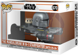 Funko POP! Rides #670 Star Wars The Mandalorian in N-1 Starfighter (With R5-D4)