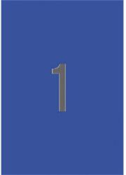 APLI Etikett, 210x297 mm, színes, APLI, kék, 20 etikett/csomag (01600) - tonerpiac