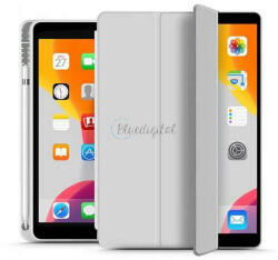 Tech-Protect Apple iPad 10.2 (2019/2020/2021) tablet tok (Smart Case) on/off funkcióval, Apple Pencil tartóval - Tech-Protect - szürke (ECO csomagolás)