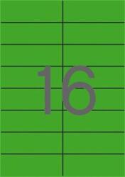 APLI Etikett, 105x37 mm, színes, APLI, zöld, 320 etikett/csomag (20 lap)
