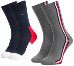 Tommy Hilfiger 2 pár hosszú szárú unisex zokni 471010001 Sötétkék (471010001)