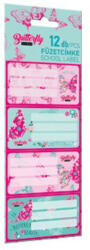 Lizzy Card Füzetcímke LIZZY CARD Lollipop Cute Butterfly 12 db címke/csomag (20107) - kreativjatek
