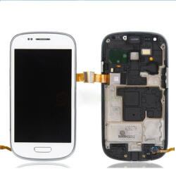Samsung Galaxy S3 Mini LCD + érintőpanel kerettel, fehér, SM-I8190 - bluedigital