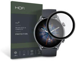 HOFI Hybrid Pro+ Glass üveg képernyővédő fólia -Amazfit GTR 3 Pro -fekete - bluedigital