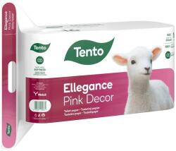 Tento Ellegance Pink Decor toalettpapír 3 rétegű, 16 tekercs