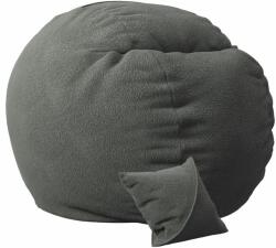 Pufrelax Комплект, Барбарон и декоративна възглавница, 450л. Matusalem - Smoke Grey, Перящ се калъф, Подходящ за деца, Пълнеж с микс от мемори пяна и дунапрен, Гама Premium