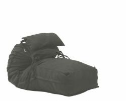 Pufrelax Комплект, пуф легло декоративна възглавница, за деца, 300л. Yoga Mini - Moon Grey, Перящ се калъф, Пълнеж с микс от мемори пяна и дунапрен, Гама Premium