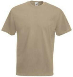 Fruit of the Loom F02 kereknyakú, rövid ujjú póló VALUEWEIGHT T, Khaki - L (F023308)