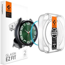 Spigen EZ FIT kijelzővédő üveg 2db (2.5D lekerekített szél, 0.2mm, 9H) ÁTLÁTSZÓ Samsung Galaxy Watch 6 Classic eSIM 47mm (SM-R965), Samsung Galaxy Watch 6 Classic 47mm (SM-R960) (AGL07066)
