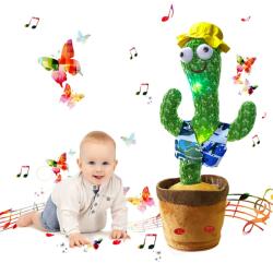 Dollcini Táncoló kaktusz, gyermekjáték, elismétli amit mondasz neki / plüss anyagból - Hawaii (400544)