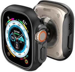 SPIGEN THIN FIT műanyag óra keret (közepesen ütésálló) FEKETE Apple Watch Ultra 49mm (ACS05458)