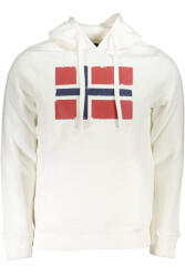 Norway Hanorac barbati cu imprimeu cu logo alb (FI-129443_BIOFFWHITE_XL)