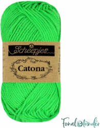 Scheepjes Catona 602 Neon Green - neonzöld pamut fonal