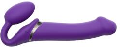 Strap On Me - Vibrating Bendable Strap-On M Purple (E33249)