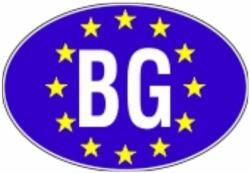 Autocolant BG Bulgaria - EU