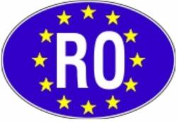  Autocolant RO Romania - EU