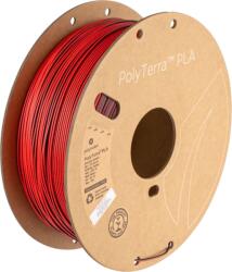 Polymaker PolyTerra PLA Dual - Shadow Red (Red-Black, Piros-Fekete ), 1.75mm, 1kg