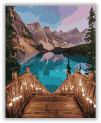 Számfestő Lépcső a tóhoz - számfestő készlet (crea1458)
