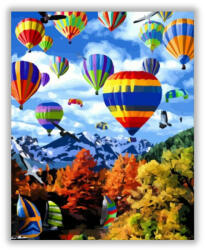 Számfestő Hőlégballonok az égen - számfestő készlet (crea1225)