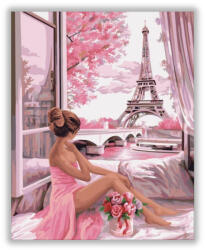 Számfestő Rózsaszín Párizs - számfestő készlet (crea1151)