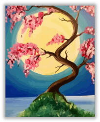 Számfestő Cseresznyevirág a holdfényben - számfestő készlet (crea1226)